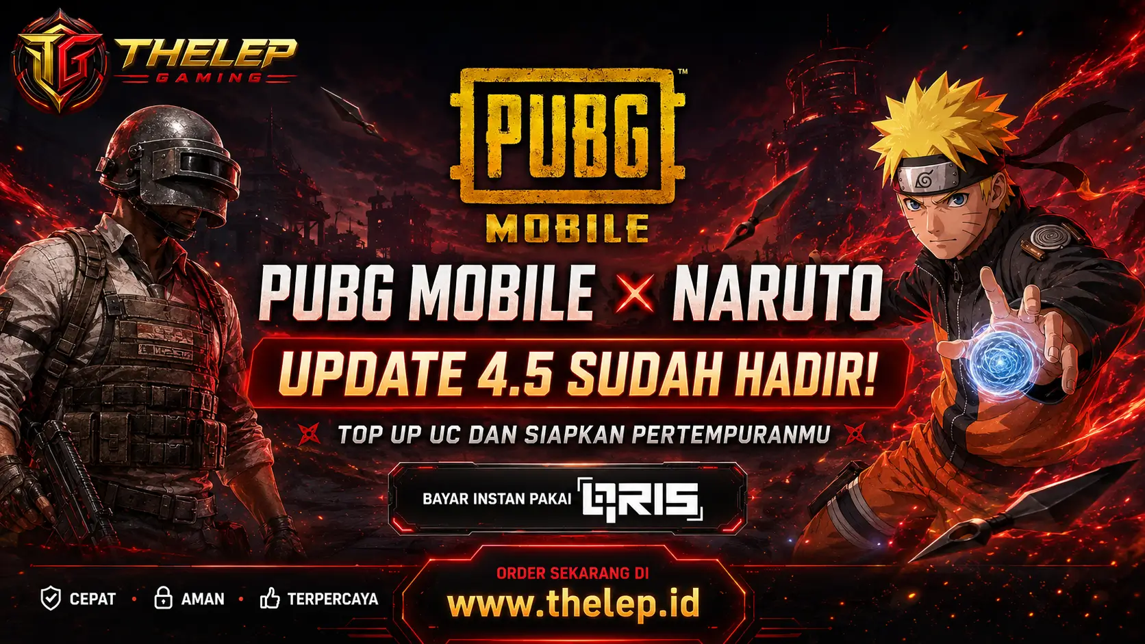 PUBG Mobile 4.5 Bertema Naruto Hadir, Saatnya Siapkan UC