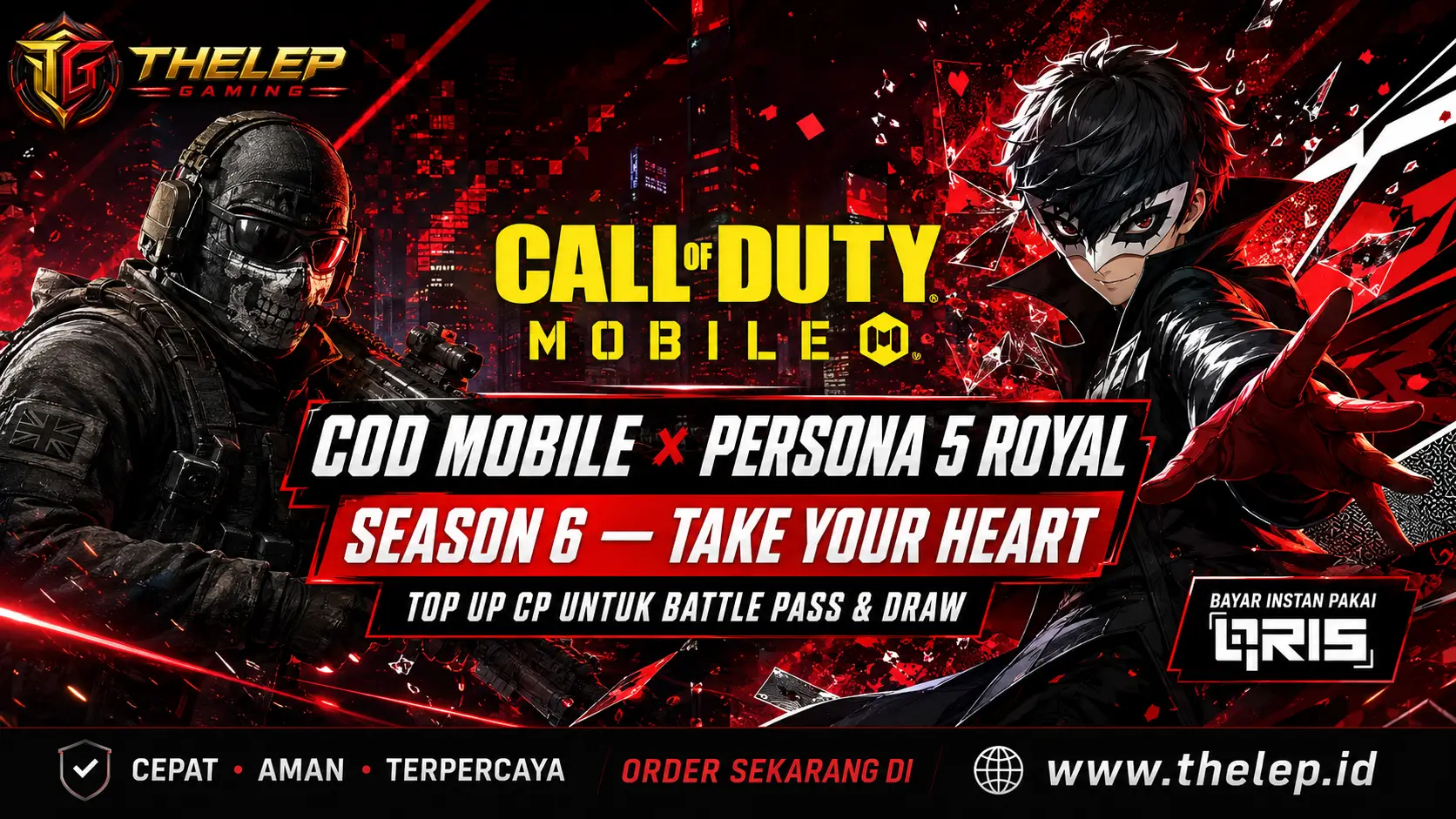 COD Mobile × Persona 5 Royal: Season 6 Take Your Heart Telah Dimulai
